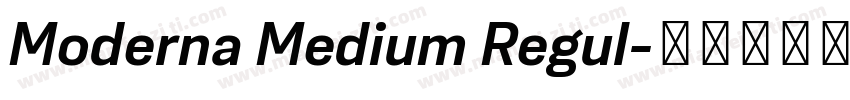 Moderna Medium Regul字体转换
